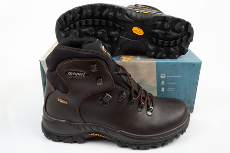 Grisport Herren-Trekkingschuhe Marrone aus Leder, wasserdicht, knöchelhoch