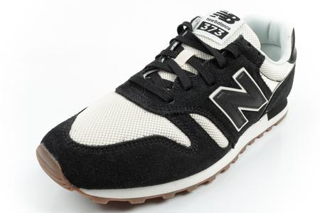 New Balance 373 Herren-Sneaker, modisches schwarzes Leder
