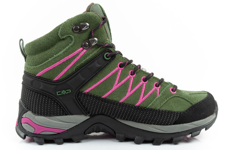 CMP Rigel Damen-Wanderschuhe aus Leder, robust, wasserdicht, knöchelhoch, Grün