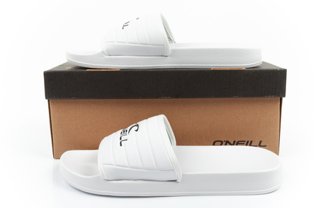 O'Neill Kelso Slider Damen-Flip-Flops – Bequeme weiße Hausschuhe