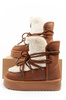 D. Franklin Damen-Winterstiefel, isoliert, Braun