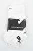Emporio Armani Calza Baumwoll-Knöchelsocken, Weiß, Komfortabel, 3er-Pack