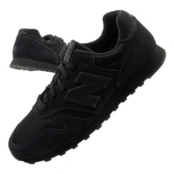 New Balance 373 Herren-Sneaker, modisches schwarzes Leder