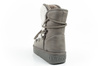 D. Franklin Damen Winterstiefel, modisches Fellfutter, Grau