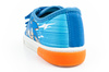 Leomil Sonic Kinder-Sportschuhe, leichte Sneaker mit Klettverschluss, Blau und Rot