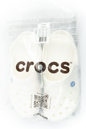 Crocs Herren-Clog-Sandalen mit Krokodilband, modisch und bequem, Weiß