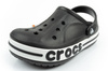 Crocs Bayaband Clog-Sandalen für Kinder, Schwarz, bequem und leicht