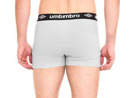 Umbro Herren-Boxershorts [UMUM0197 GRQ] 2 PACK, grau.