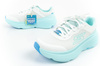 Skechers Max Cushioning [129470/WLB] Damen Sportschuhe zum Laufen, weiß und blau.