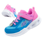 Skechers S Lights-Skechers Sola [303714N/HPBL] LED Kindersportschuhe, blau und pink.