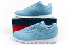 Reebok Classic Damen-Sportschuhe, blaue Sneaker, modisches Leder