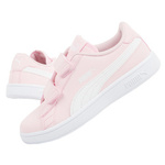 Puma Smash v2 Kindersportschuhe [365184 49], rosa und weiß.