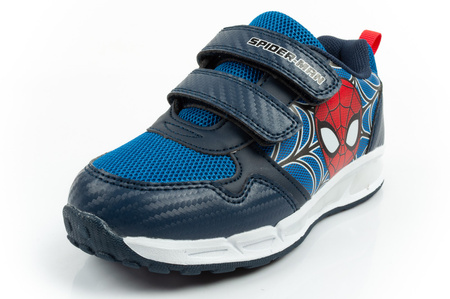 Leomil Kinder-Sportschuhe Spiderman Sneaker, leicht, mit Klettverschluss, schwarz/blau
