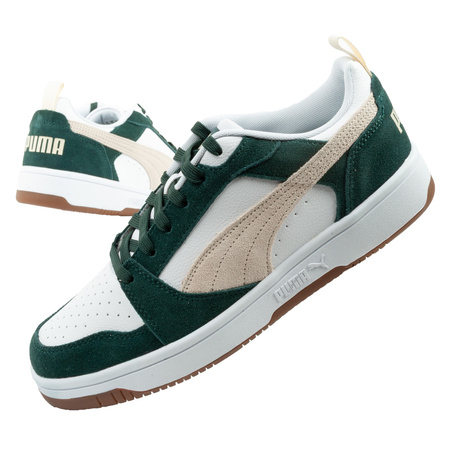 Puma Rebound v6 Herren-Sneaker, modisch, bequem, Weiß, Grün
