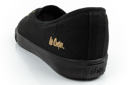 Lee Cooper Damen-Sneaker, Schwarze Slip-On-Ballerinas