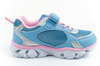 Leomil Kinder-Sportschuhe Stitch Leichte Sneaker mit Klettverschluss und LED-Beleuchtung, Blau