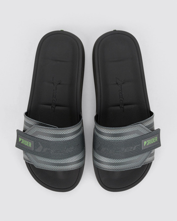 Rider Walk Herren Flip-Flops, sportlich, bequem, grau, mit Klettverschluss [12394 BB536]