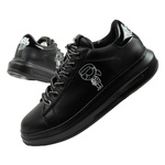 Karl Lagerfeld Herren-Sneaker Kapri, Schwarzes Leder