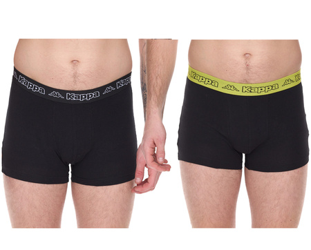 Kappa Herren Boxershorts [351K1JW ADO] 2er Pack, schwarz.