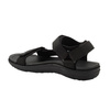 Lee Cooper Herren-Sandalen mit Klettverschluss für den Sommer und den Strand, leicht, schwarz