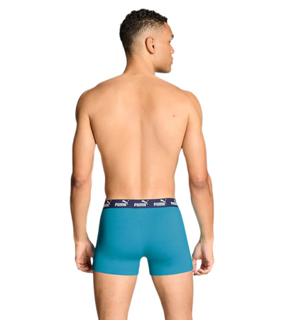 Puma Herren-Boxershorts, 2er-Pack, Marineblau, bequeme Baumwolle