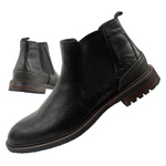 Wrangler Randy Herren Chelsea Boots, elegant, modisch, Slip-On, Schwarz