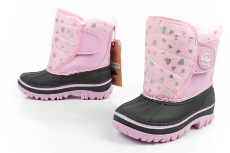 Lee Cooper Kinder-Schneestiefel [LCJ-24-44-2863], Pink und Schwarz.