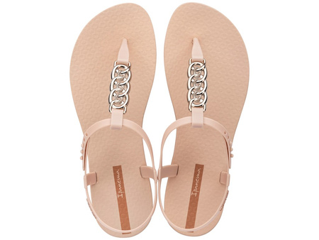 Ipanema Sandal Class Damen-Flip-Flops in Hellbeige mit Gold
