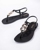 Ipanema Sandal Class Damen-Flip-Flops in modischem Schwarz mit Gold