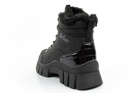 Lee Cooper Damen Winter-Wanderschuhe, isoliert, Schwarz, High-Top