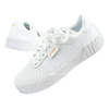 Puma Cali Damen Sportschuhe Sneakers Leder weiß Plateau modisch