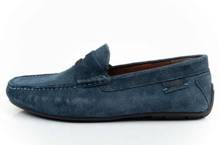 Wrangler Herrenschuhe, Maifield Wildleder-Loafer, Naturleder, Marineblau