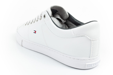 Tommy Hilfiger Essential Sport-Schuhe Herren Sneakers bequem Leder Weiß