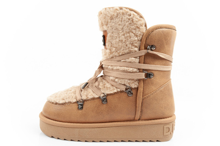 D. Franklin Damen Winterstiefel, modisches Fellfutter, isoliert, Braun und Beige