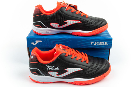 Joma Toledo JR 2601 Fußballschuhe für Kinder, für die Halle, schwarz