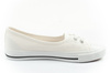 Lee Cooper Damen-Sneaker, weiße Slip-On-Ballerinas