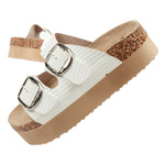 Lee Cooper Schuhe Damen Slipper Plateau Flip-Flops weiß leicht [LCW-25-35-3496L]