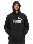 Puma Herren-Kapuzenpullover mit Kängurutasche, Schwarz, Modische Baumwolle