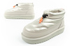 D.Franklin Damen Winterstiefel, modische, isolierte, silberne Stiefeletten