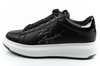 Karl Lagerfeld Herren-Sneaker Kapri, Schwarzes Leder