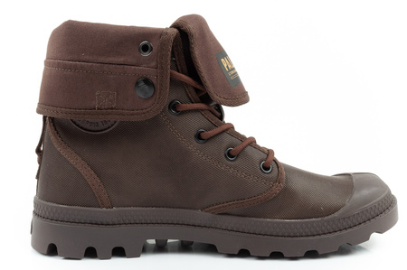 Palladium Herren Baggy Coated High-Top-Sneaker, modisches Dunkelbraun