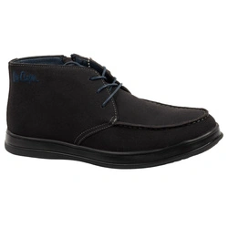 Elegante Herren-Ankle-Boots aus Leder mit Reißverschluss in Marineblau von Lee Cooper