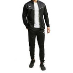 Puma IndividualRISE Herren Sport-Trainingsanzug [657534 03], Schwarz.