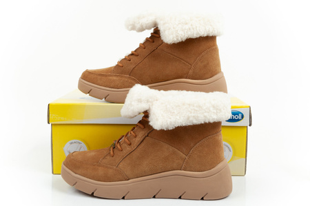 Scholl Stelvio Damen-Sportschuhe, Stiefeletten [F302321013], isoliert, braun.