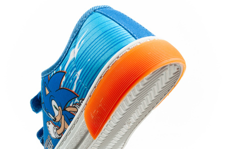 Leomil Sonic Kinder-Sportschuhe, leichte Sneaker mit Klettverschluss, Blau und Rot