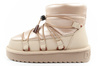 D.Franklin Damen Winterstiefel, modische, isolierte Stiefeletten in Gold