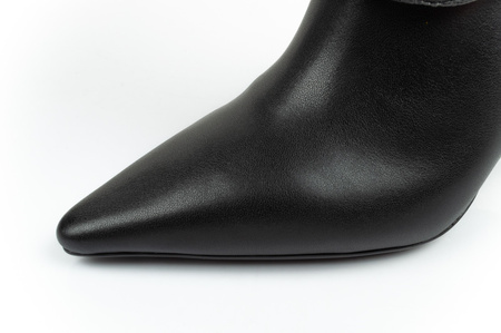 Karl Lagerfeld Debut II Damenschuhe Lederstiefel schwarz Fashion [KL32084 F0X]