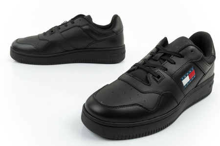 Tommy Hilfiger Herren-Sneaker TJM Retro Basket Ess, modisches Schwarz