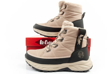 Lee Cooper Damen Winter-Wanderschuhe, Beige, Schwarz