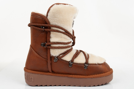 D.Franklin Damen-Winterschuhe [DFSH370005-CAME], braun.